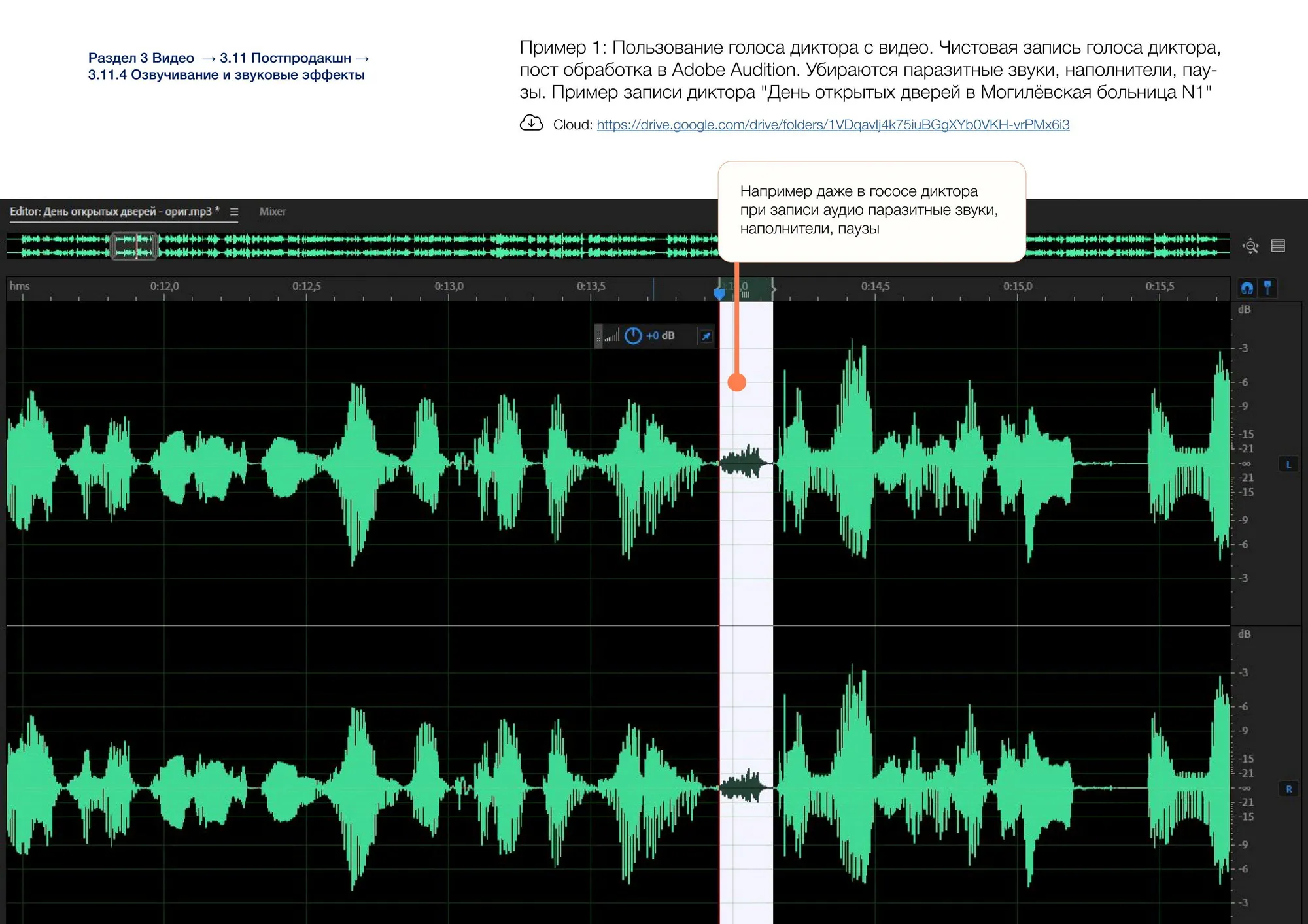 Озвучивание и звуковые эффекты